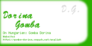 dorina gomba business card